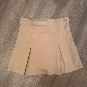 EUC Izod Khaki Skirt with Button Accents